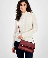 Style & Co Whipstitch Small East West Flap Crossbody, Created for Macy's