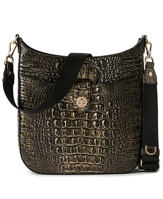 Brahmin Leia Melbourne Embossed Leather Crossbody