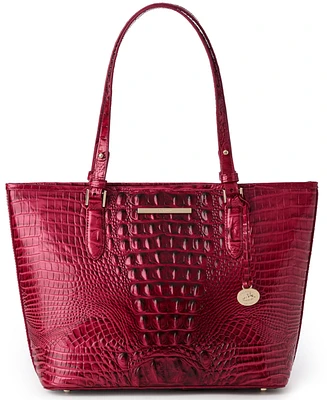 Brahmin Asher Grapefruit Ombre Melbourne Leather Tote