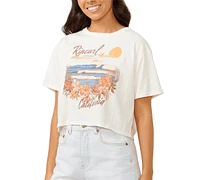 Rip Curl Juniors' Wave Gliders Cropped T-Shirt