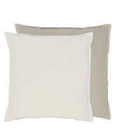 Designers Guild Brera Lino Alabaster & Natural Linen Decorative Pillow