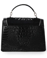 Brahmin Hallie Revel Leather Satchel