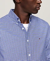 Tommy Hilfiger Men's Gingham Long Sleeve Button-Down Oxford Shirt