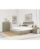 Cascade 3-Pc. Bedroom Set (King Storage Bed