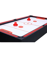 Slickblue 5-in-1 Multi-Game Table - Billiards, Push Hockey, Foosball, Ping Pong, and Basketball