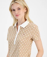 Tommy Hilfiger Women's Polka Dot Polo Top