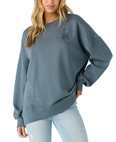 O'Neill Juniors' Moon Flower Crewneck Sweatshirt