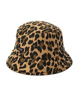 Kate Spade New York Women's Classic Leopard Quilted Bucket Hat