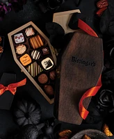 Bissinger's Handcrafted Chocolate Halloween Wooden Coffin Box of Assorted Chocolates, 13 Piece