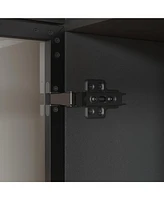 Famapy Glass Doors Wardrobe Armoires Aluminum Frame with Led Lights