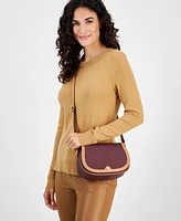 Giani Bernini Saffiano Small Saddle Crossbody, Created for Macy's