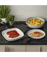 BergHOFF Leo Glints 3pc Ceramic Nonstick Cookware Set, Spirit, Recycled