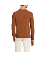 Lands' End Men's Long Sleeve Lambswool Crewneck Sweater