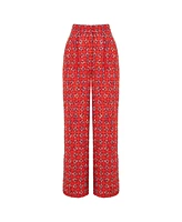 Nocturne Women's High-Waist Tweed Pants