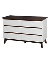 Slickblue 6-Drawer Double Dresser with Wide Drawers – Spacious and Practical Storage