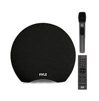 Pyle Dual 3” Portable Waterproof Bluetooth Speaker With Wireless Microphone & Remote, 280 Watt