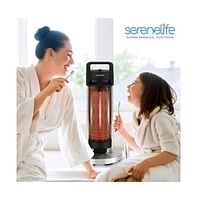 SereneLife 900W Electric Patio Heater with 360-Degree Tip-Over Safety Switch