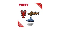 Tuffy Tuffy- Jr Lobster, Stingray & Tiger Shark - Combo Pack. Durable Dog Toys