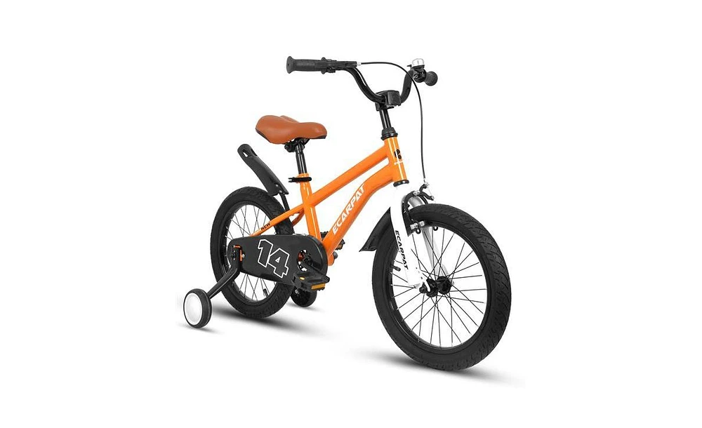 Slickblue 14-Inch Kids Bike with Training Wheels - Perfect for Boys & Girls