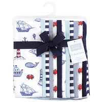 Hudson Baby Flannel Burp Cloth 12pk, Lighthouse, One Size