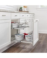 Rev-a-Shelf Kitchen Cabinet Pull Out Shelf Organizer, 24 x 22 In, 5WB2-2422-cr-1