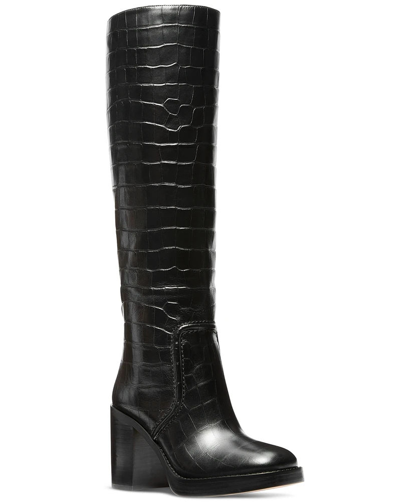 Michael Kors Women's Hayden Croc-Embossed Boots