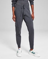 And Now This Women's Sweater-Knit Cargo Jogger Pants, Exclusively at Macy's