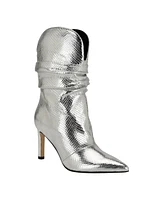 Guess Women's Narissa Pointy Toe Western Heeled Scrunch Booties