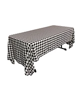 Slickblue Polyester Gingham Checkered Tablecloth – 60 x 126 Inch Rectangular