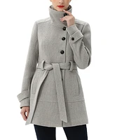 Kimi + Kai Women's Alycia Belted Boucle Wool Coat