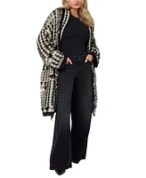 Guess Women's Lee Fringed Patchwork Cardigan - Fj6q