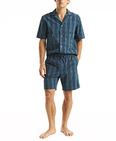 Nautica Men's Crafted Plaid Poplin Sleep Short