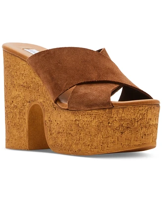 Steve Madden Women's Saffron Platform Cork Dress Sandals