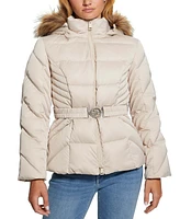 Guess Women's New Olga Genuine Short Down Jacket