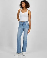 Dollhouse Juniors' High-Rise Flare-Leg Jeans