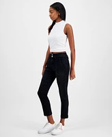 Dollhouse Juniors' High-Rise Straight-Leg Jeans