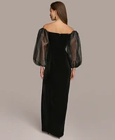 Donna Karan New York Women's Velvet Evening Gown