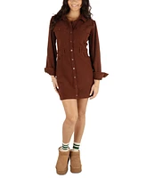 Hurley Juniors' Holland Long-Sleeve Mini Dress