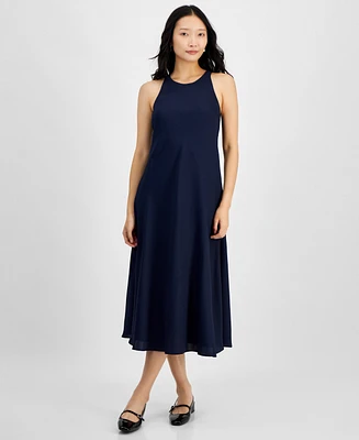 On 34th Women's Hammered Satin Sleeveless Midi Dress, Created for Macy's