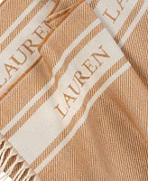 Lauren Ralph Logo Border Scarf