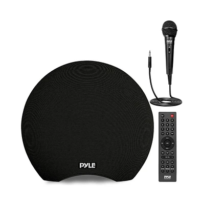 Pyle Dual 3” Portable Waterproof Bluetooth Speaker With Wired Microphone & Remote, 280 Watt