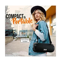 Pyle Portable Bluetooth BoomBox Speaker With Fm Radio, Usb & Micro Sd Readers, Black