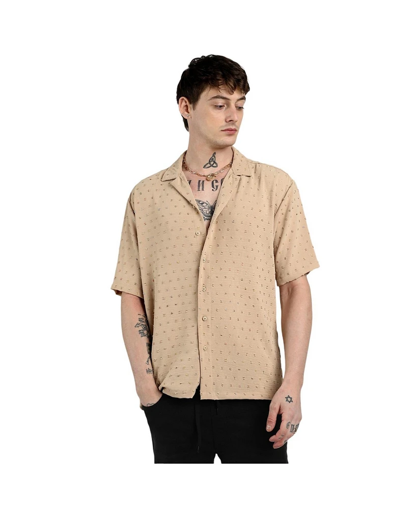 Campus Sutra Men's Paisley Flora Shirt