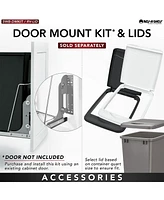 Rev-a-Shelf Double Pullout Trash Can qt. for Kitchen, White