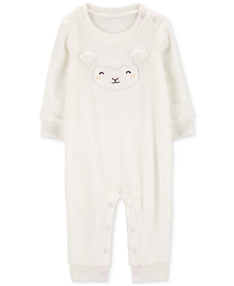 Carter's Baby Sheep Fuzzy Jumpsuit