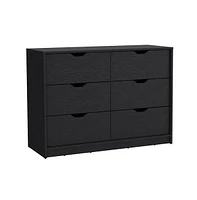Houma Dresser 30"H, 4 Drawer with 2 Lower Cabinets, Chest