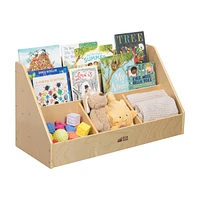 ECR4Kids 5-Compartment Easy to Reach Book Display, Natural