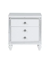 Slickblue Contemporary Nightstands with Mirror Frame Accents for Modern Elegance