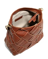 American Leather Co. Mercer Woven Top Zip Hobo