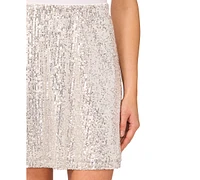 CeCe Women's A-Line Sequin Skirt